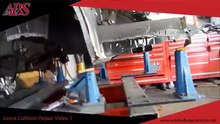 Lexus LS 460 damage repair on a Celette car frame machine ,