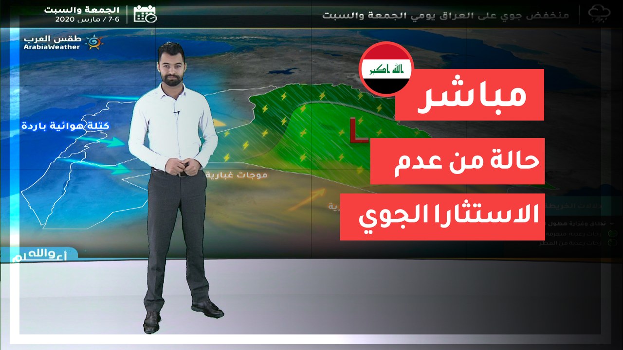 حالة  من عدم الأستقرار الجوي تؤثر على العراق