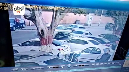 لحظة دهس صالح جمعة لعامل في الجيزة والهروب بسيارته