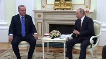 Rusya Devlet Başkanı Putin, Cumhurbaşkanı Erdoğan'ı Kabul Etti