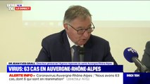 Il y a actuellement 63 cas de coronavirus en Auvergne-Rhône-Alpes