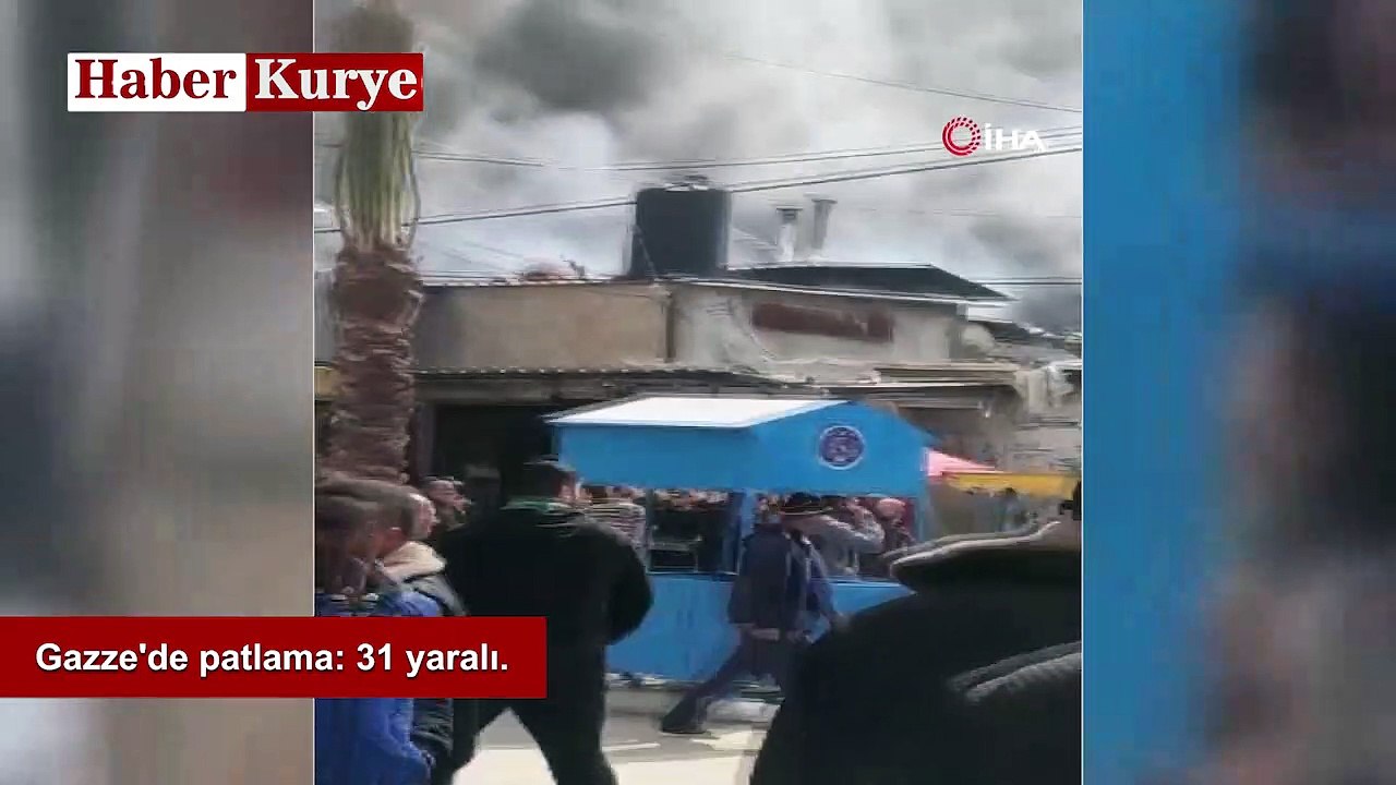Gazze de patlama 31 yaralı