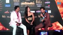 Kartik Aaryan touches Katrina Kaif's feet for getting late