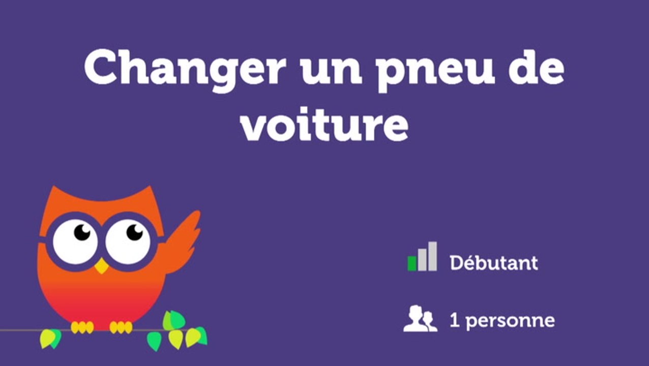 Changer un pneu de voiture