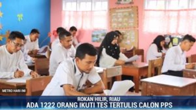 Ribuan Calon PPS di Rokan Hilir Ikuti Tes Tertulis