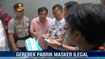 Polisi Gerebek Pabrik Masker Ilegal