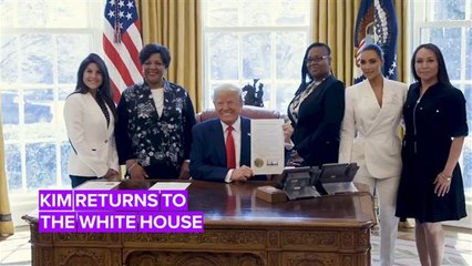 Kim Kardashian visits Trump with ex-female prisoners
