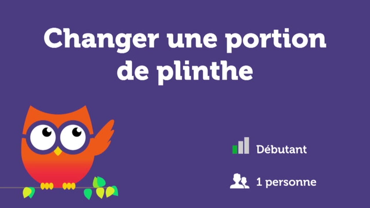 Changer une portion de plinthe