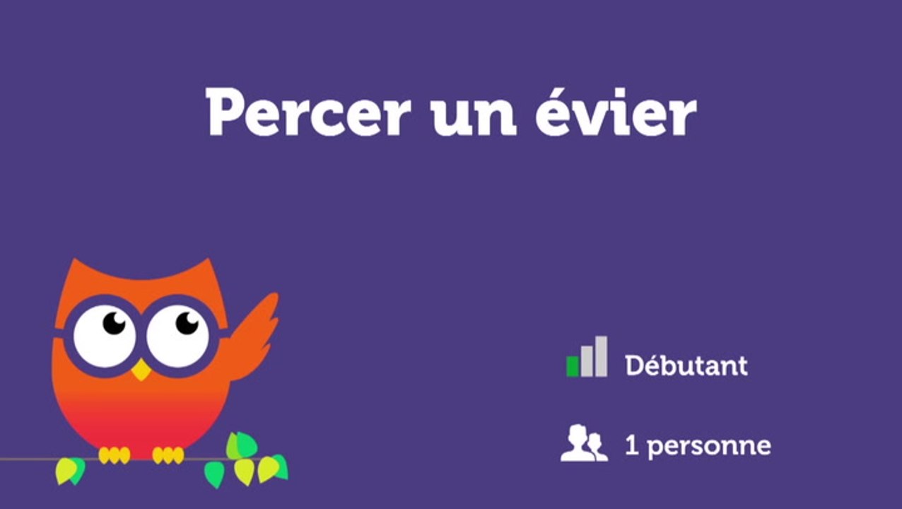 Percer un évier