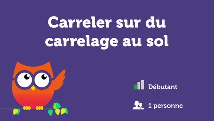 Carreler sur du carrelage au sol