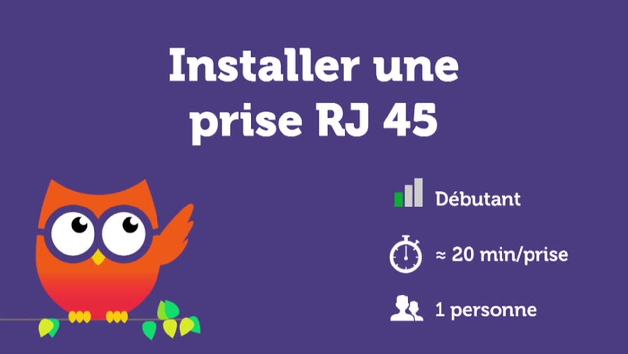 Installer une prise RJ 45