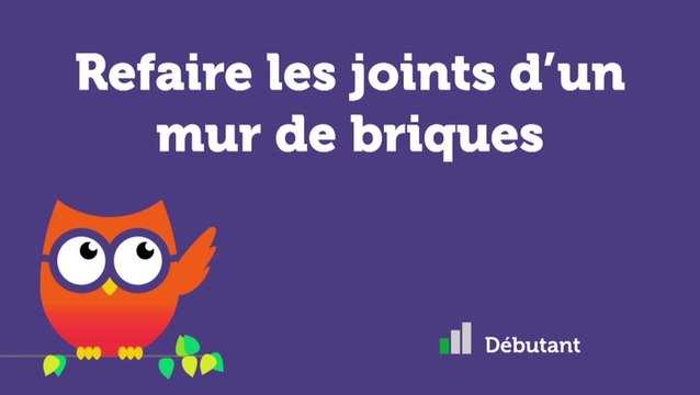 Refaire les joints d'un mur de briques