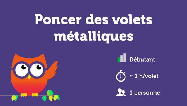 Poncer des volets métalliques