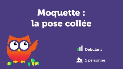 Moquette : la pose collée