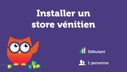 Installer un store vénitien