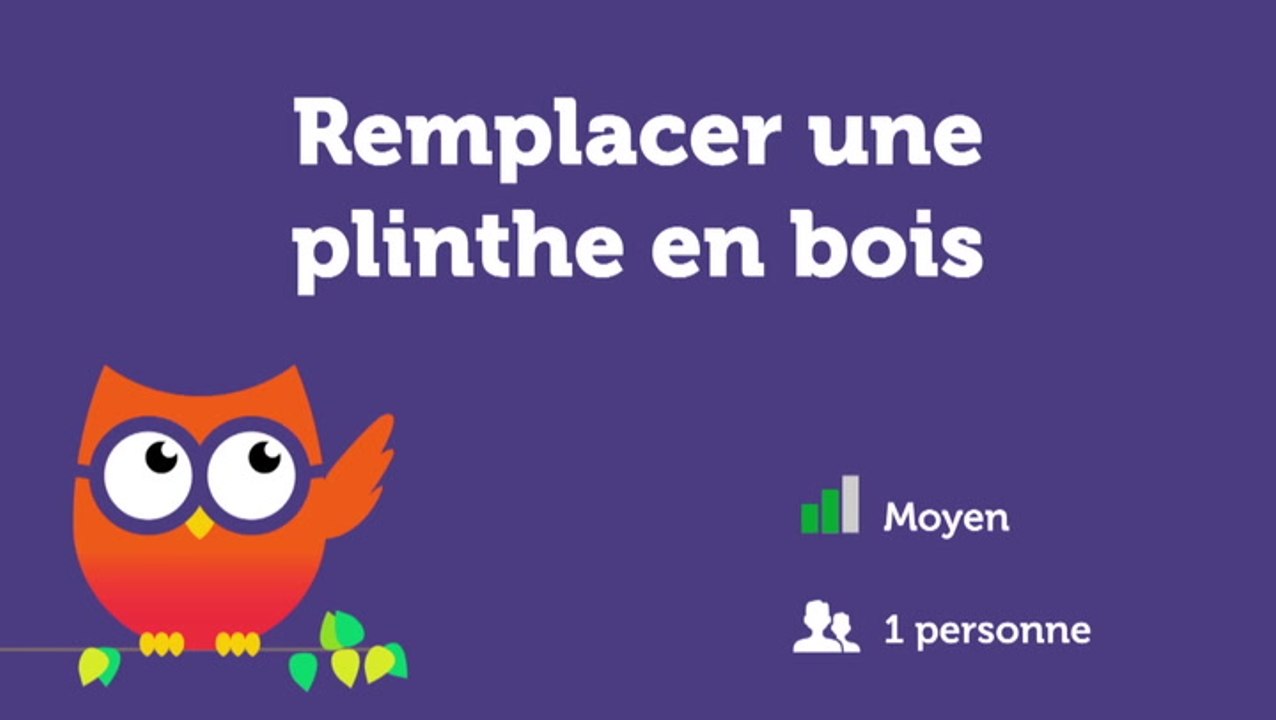 Remplacer une plinthe en bois
