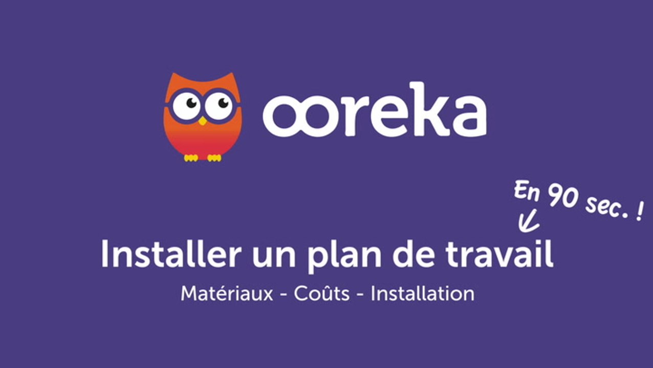 Installer un plan de travail