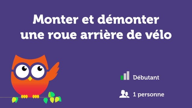 Monter et démonter une roue arrière de vélo