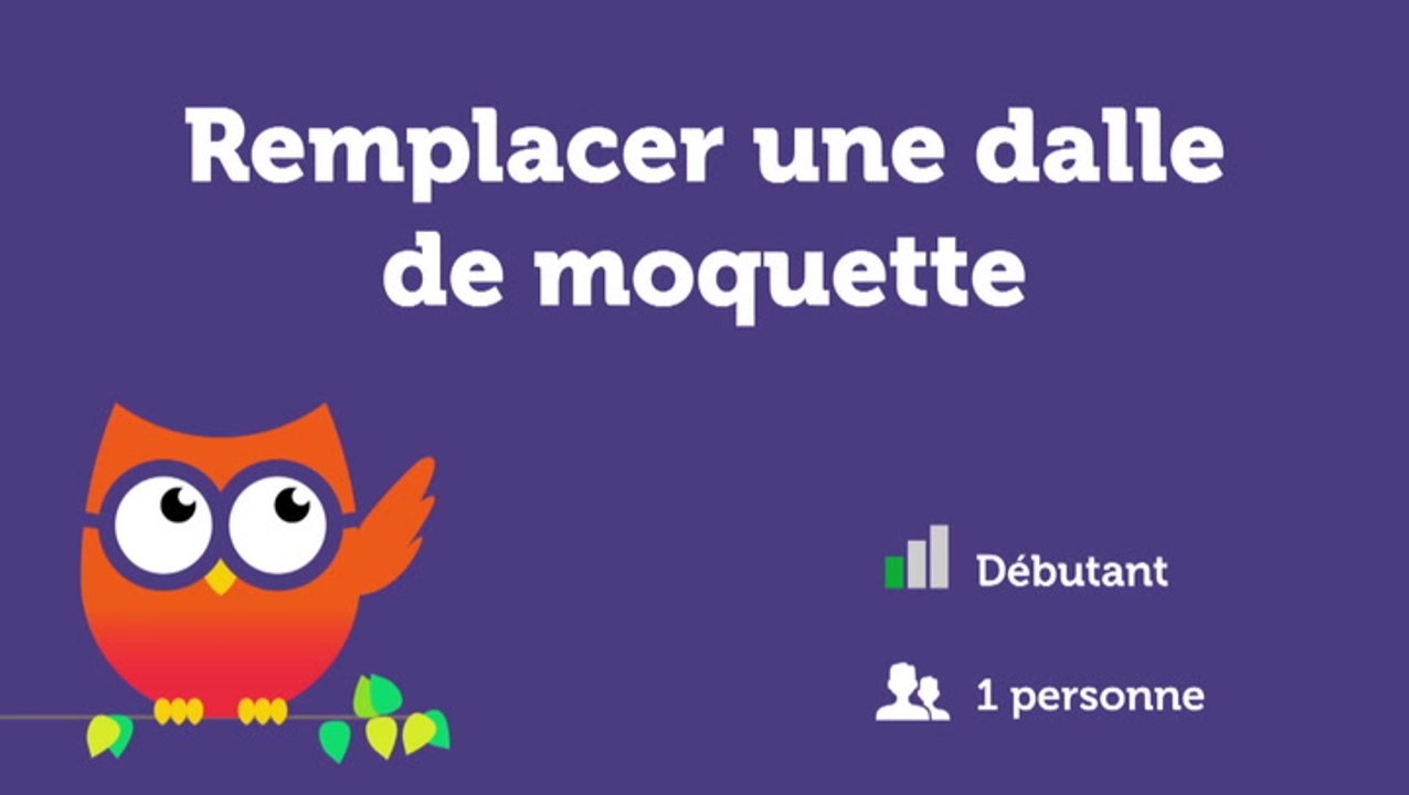 Remplacer une dalle de moquette