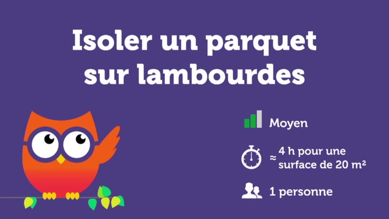 Isoler un parquet sur lambourdes