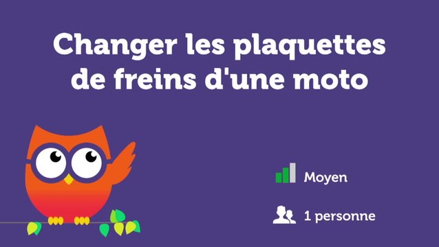 Changer les plaquettes de freins d'une moto