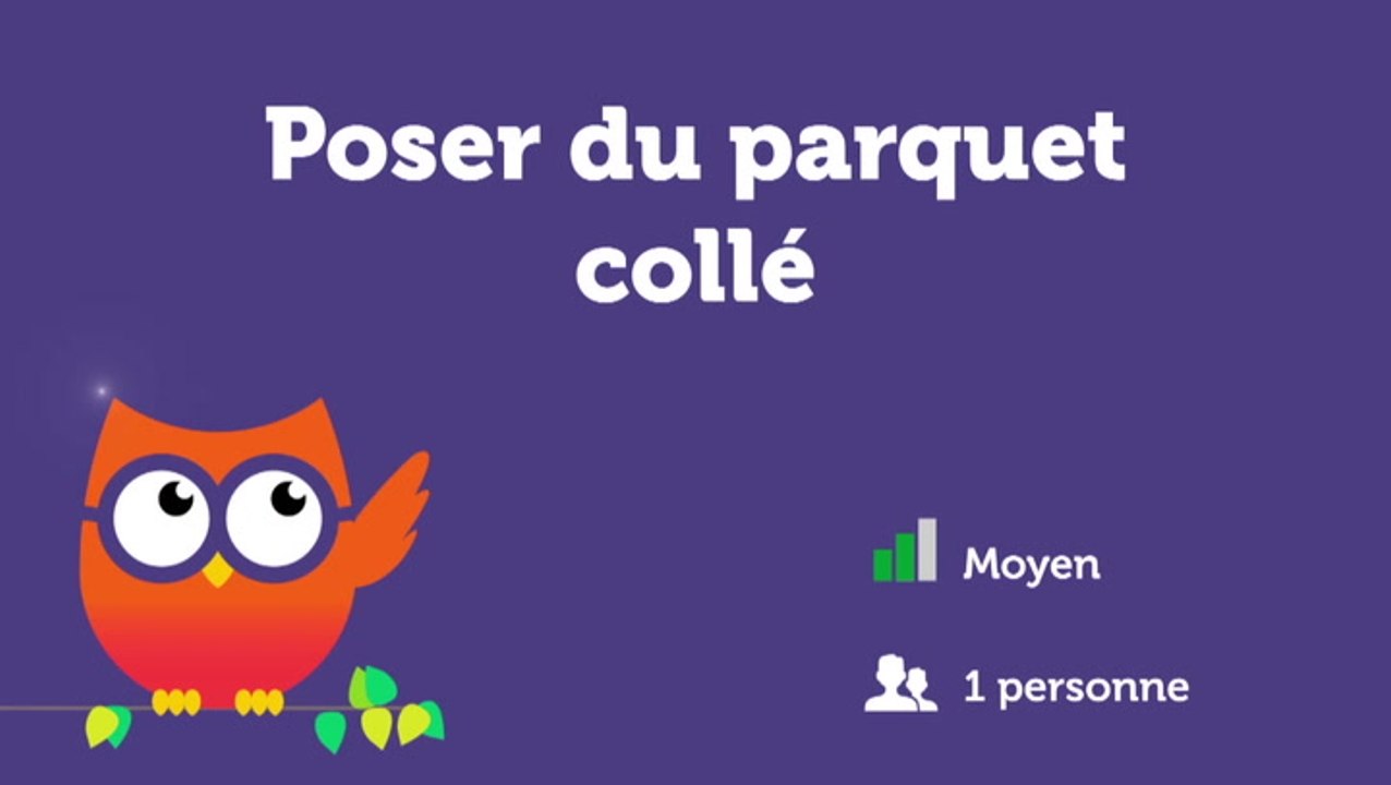 Poser du parquet collé