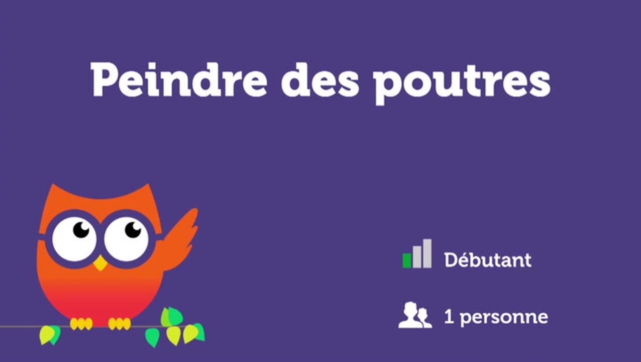 Peindre des poutres