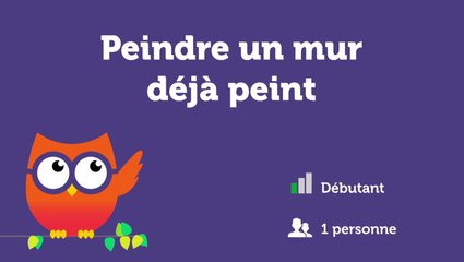 Peindre un mur déjà peint