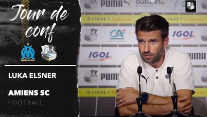 Conférence de presse d'avant Match,OM - ASC, Luka Elsner