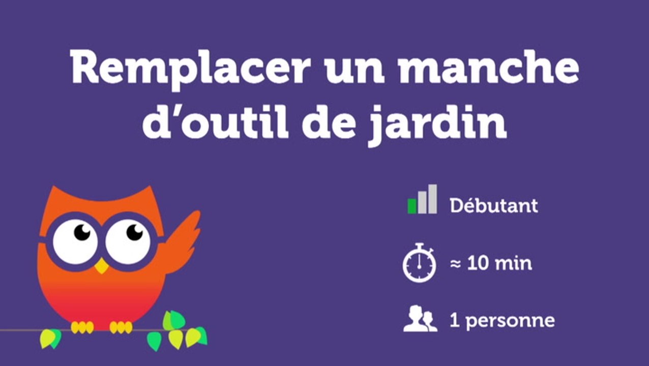Remplacer un manche d'outil de jardin