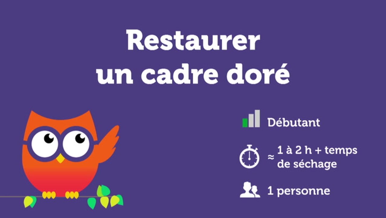 Restaurer un cadre doré