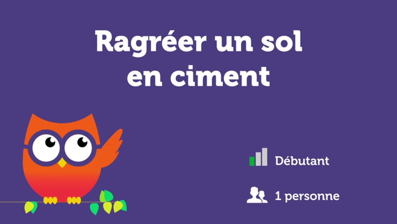 Ragréer un sol en ciment