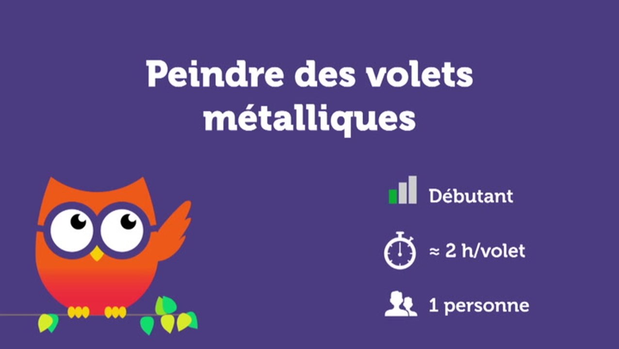 Peindre des volets métalliques