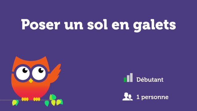 Poser un sol en galets