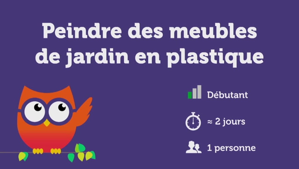 Peindre des meubles de jardin en plastique