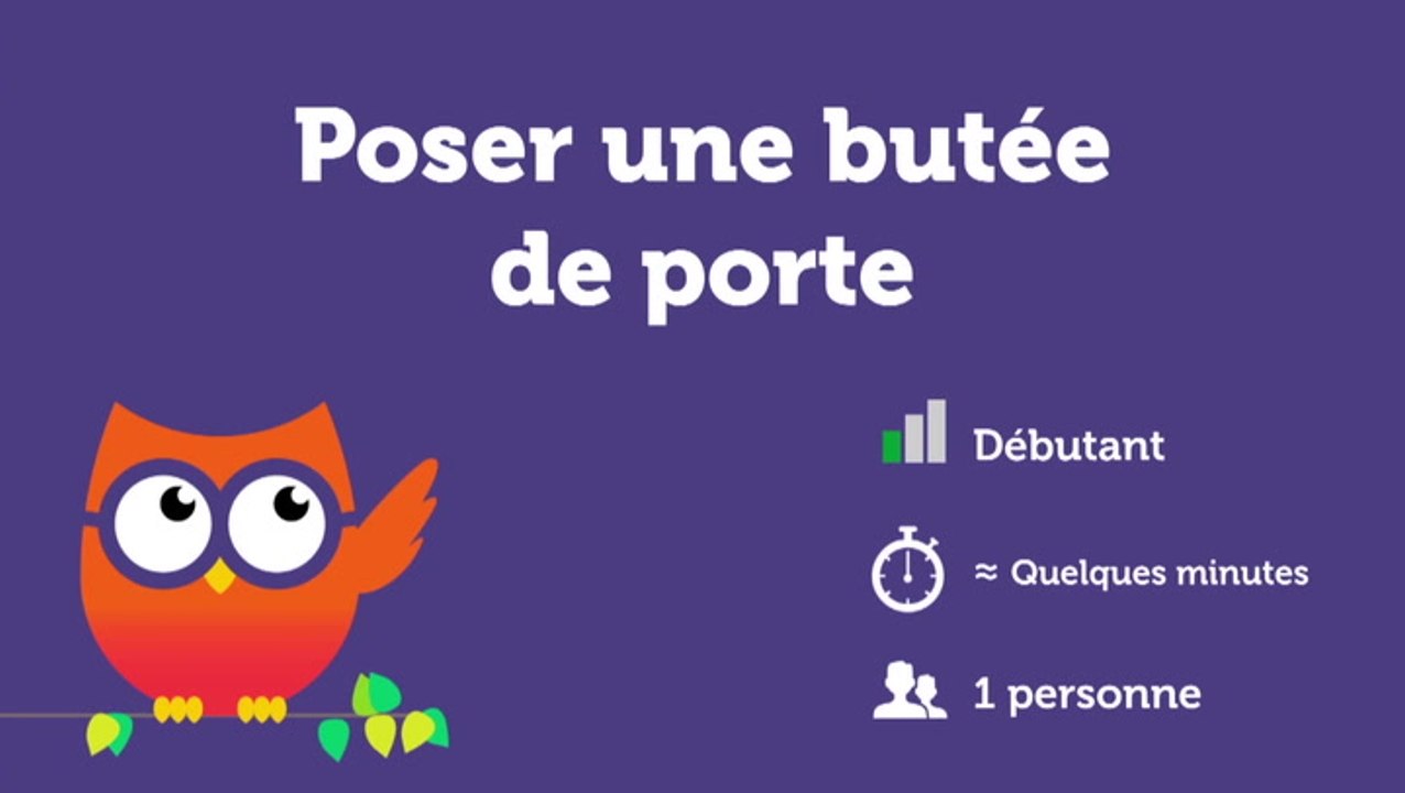 Poser une butée de porte
