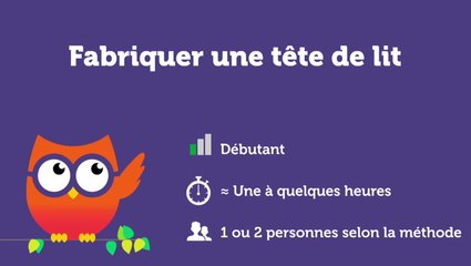 Fabriquer une tête de lit