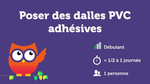 Poser des dalles PVC adhésives