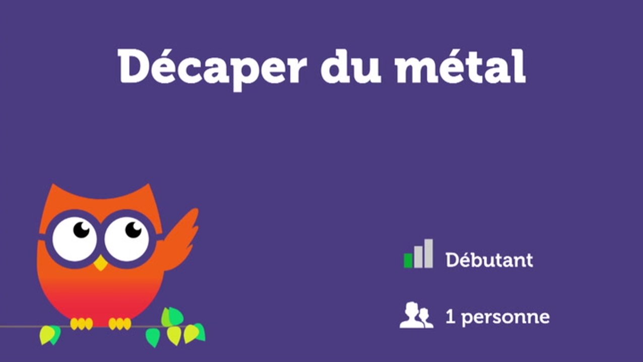 Décaper du métal