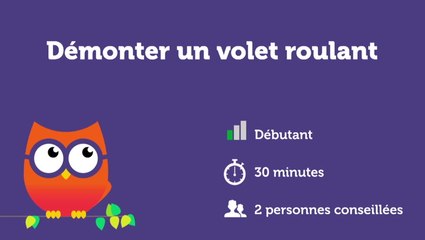 Démonter un volet roulant