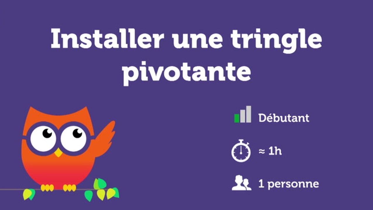 Installer une tringle pivotante
