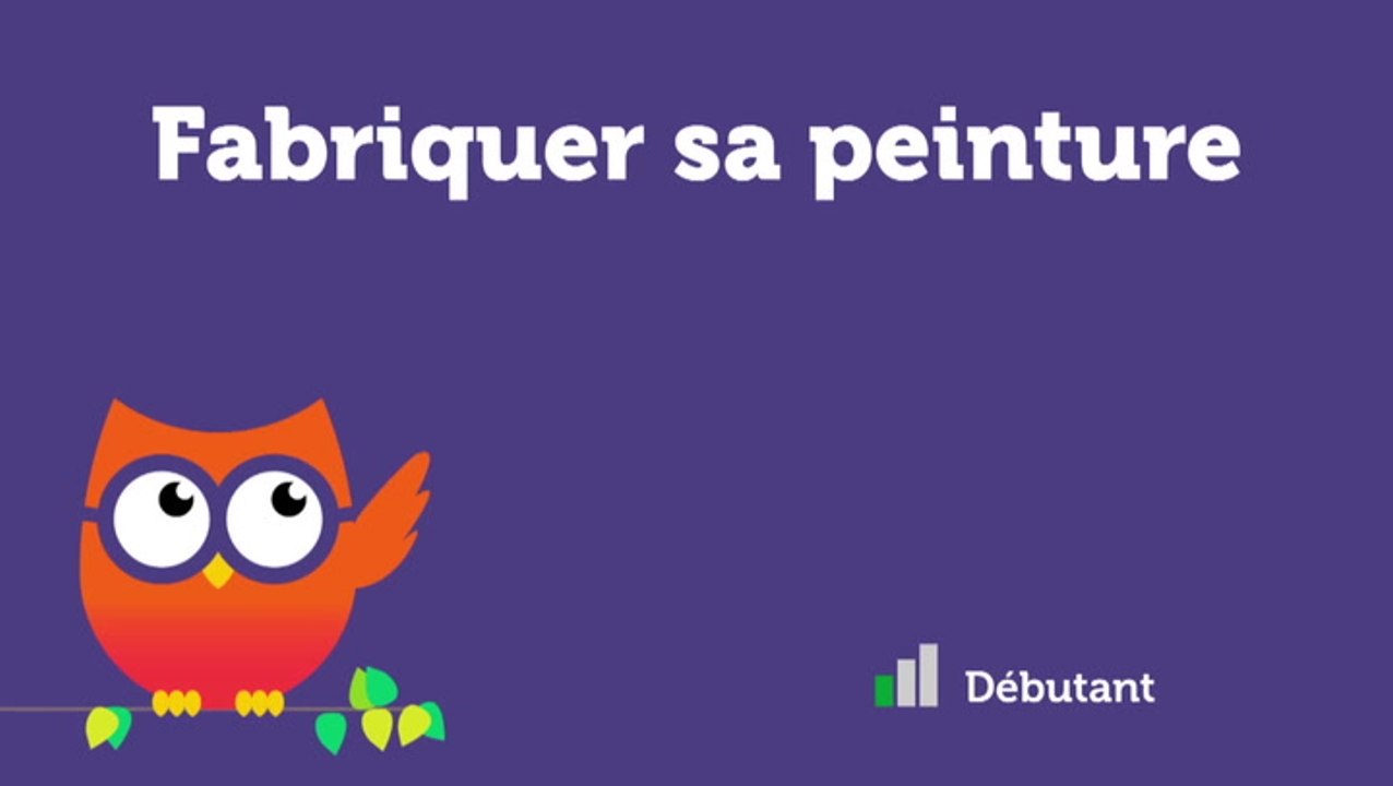 Fabriquer sa peinture