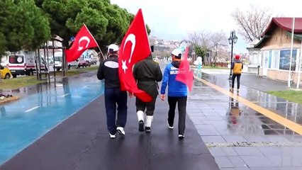 Şehitler için İstanbul'dan Çanakkale'ye yürüyorlar