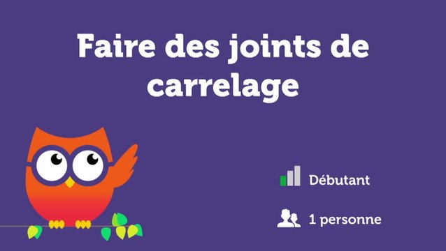 Faire des joints de carrelage