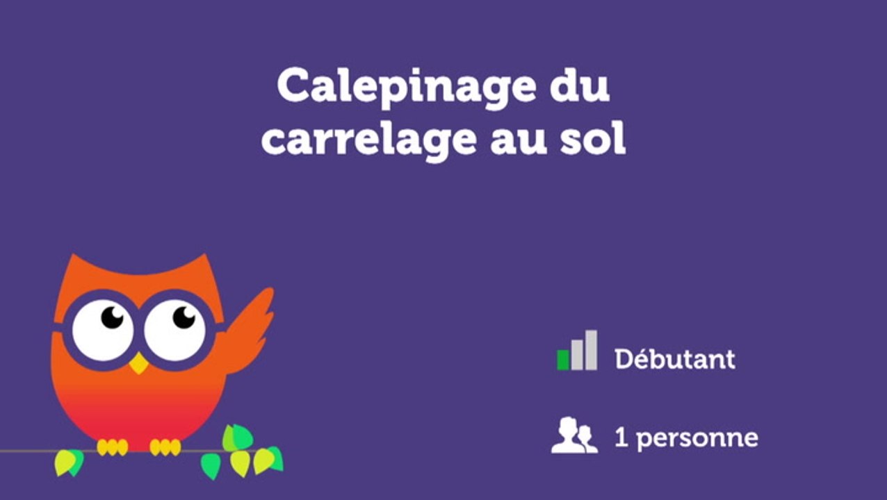 Calepinage du carrelage au sol