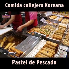 Comida callejera del mundo ( Korea) Pastel de carne
