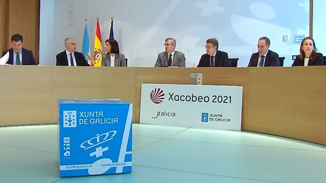 Feijóo preside la reunión de la Xunta de Galicia
