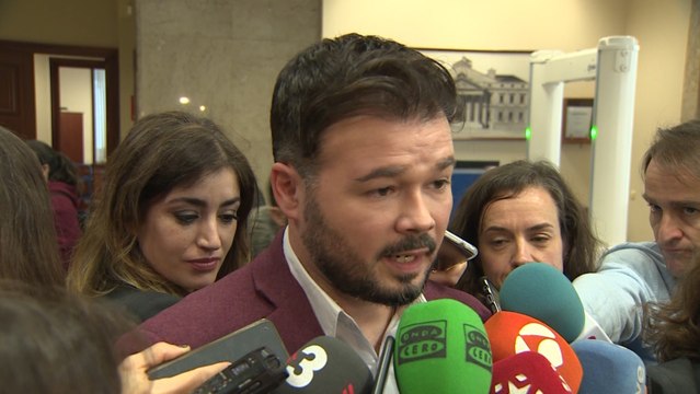 Rufián no ve esperanzas en la comisión sobre Juan Carlos I