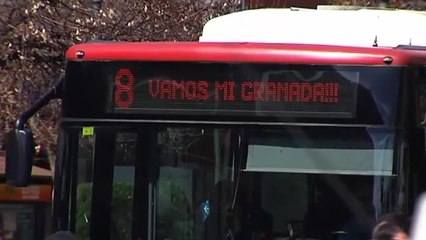 Los aficionados del Athletic llegan a Granada