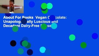 About For Books  Vegan Chocolate: Unapologetically Luscious and Decadent Dairy-Free Desserts